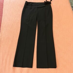 W32L32.75” Elegant Black Wide Leg Women's Pants